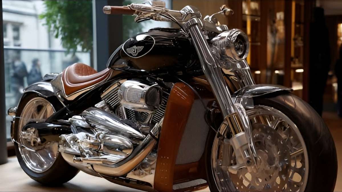 Motocicleta Bentley de lujo: diseño personalizado premium con potente motor V8 y estilo exclusivo impresionante